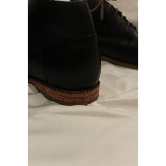 NISOLO MEN\'S CHUKKA LEATHER BOOTS BLACK SZ 10.5 NIB main image 5